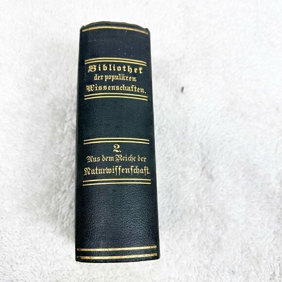 German Other - German Popular Science Library Volume 2 Natural Science Book HB 1878